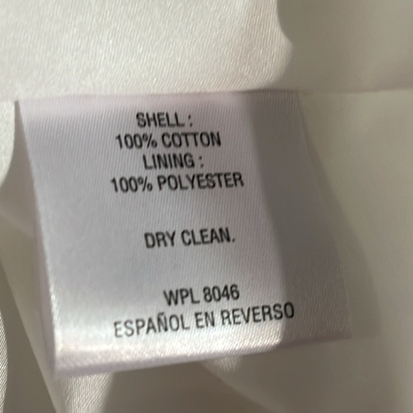 Maison Jules White Dress  Cut Out Lined  Waisted Sleeveless Sz S - Picture 10 of 11